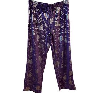 Celebration Women's L Purple Halloween Ghost Print Sweatpants